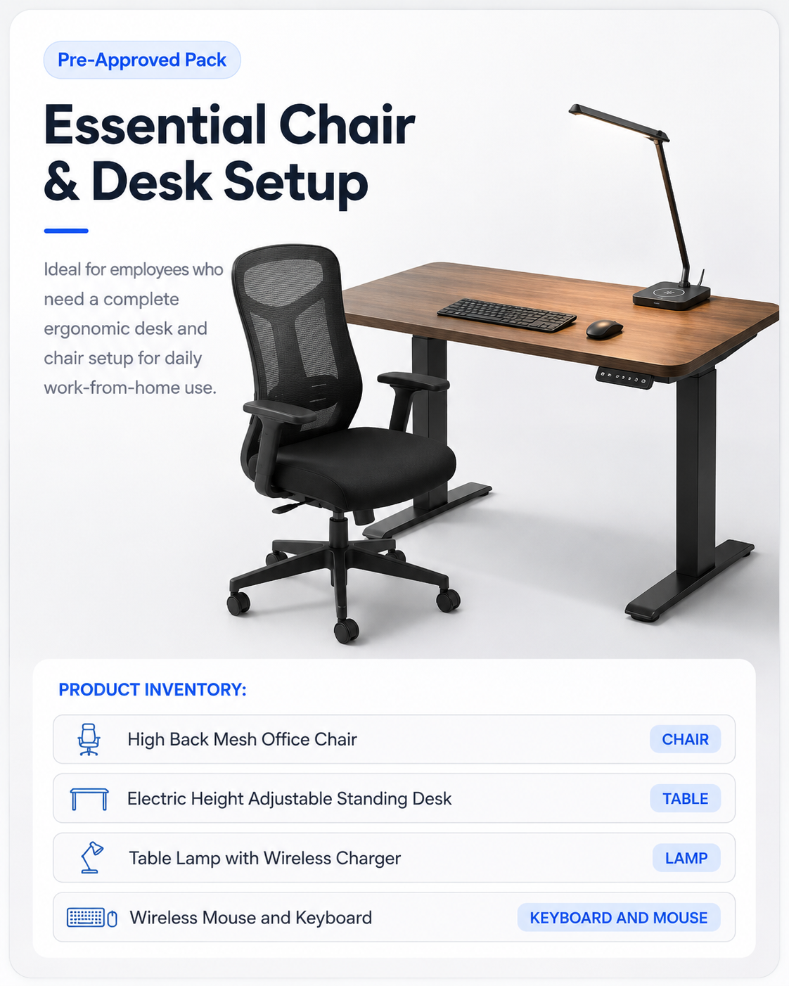 Essential Chair & Desk Setup